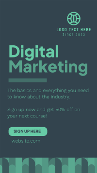 Digital Marketing Course Instagram story Image Preview