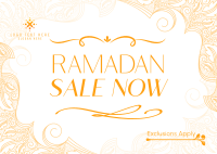 Ornamental Ramadan Sale Postcard Image Preview