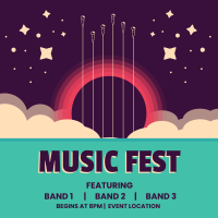 Music Fest Instagram Post Design