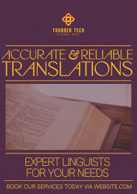 Modern Translation Services Poster Image Preview