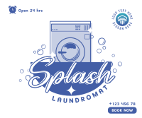 Splash Laundromat Facebook Post Design