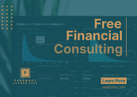 Simple Financial Consulting Postcard Design