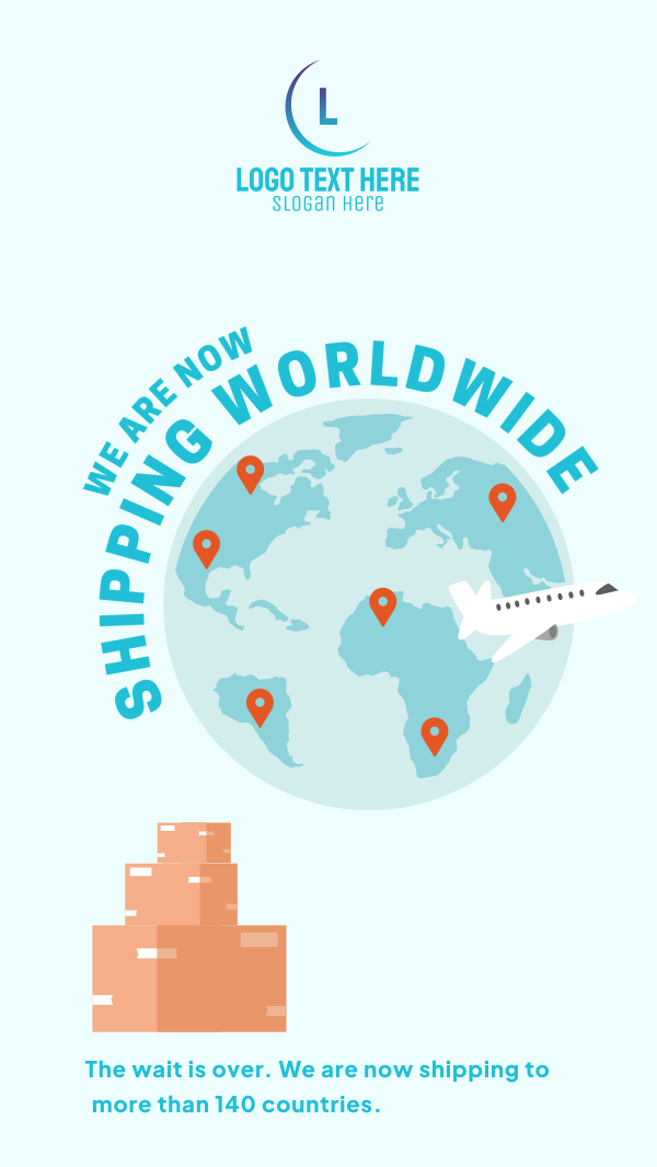Shipping Worldwide Instagram Story Design