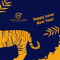 Lunar Tiger Greeting Linkedin Post Image Preview