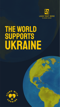 The World Supports Ukraine Facebook story Image Preview