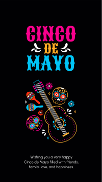 Bright and Colorful Cinco De Mayo Facebook Story Design