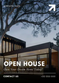 Modern Open House Today Poster Image Preview