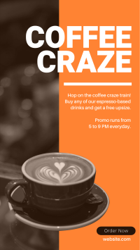 Coffee Craze Facebook Story Design