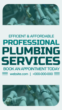 Minimalist Plumbing Services Instagram Reel Image Preview