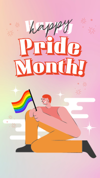 Modern Pride Month Celebration Facebook Story Design