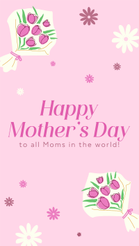 Mother's Day Bouquet TikTok Video Design