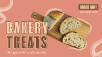 Bakery Treats Facebook Event Cover Design
