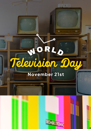Rustic TV Day Flyer Image Preview