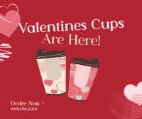 Valentines Cups Facebook Post Design