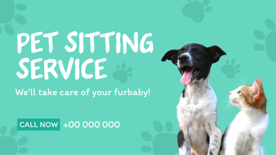 Pet Sitting Service Facebook event cover Image Preview