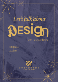 Minimalist Design Seminar Flyer Design