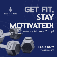 Bold Minimalist Fitness Camp Instagram Post Preview