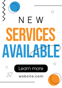 New Services Available Poster Design