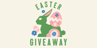 Floral Easter Bunny Giveaway Twitter post Image Preview