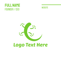 Green Gecko Business Card Design