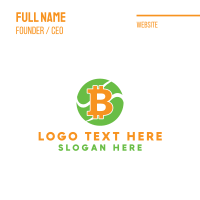 Bitcoin Cryptocurrency Business Card Design