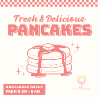 Retro Pancakes Instagram Post Design