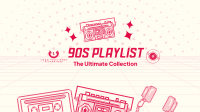 Retro Music Playlist YouTube cover (channel art) Image Preview