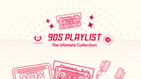 Retro Music Playlist YouTube Banner Image Preview
