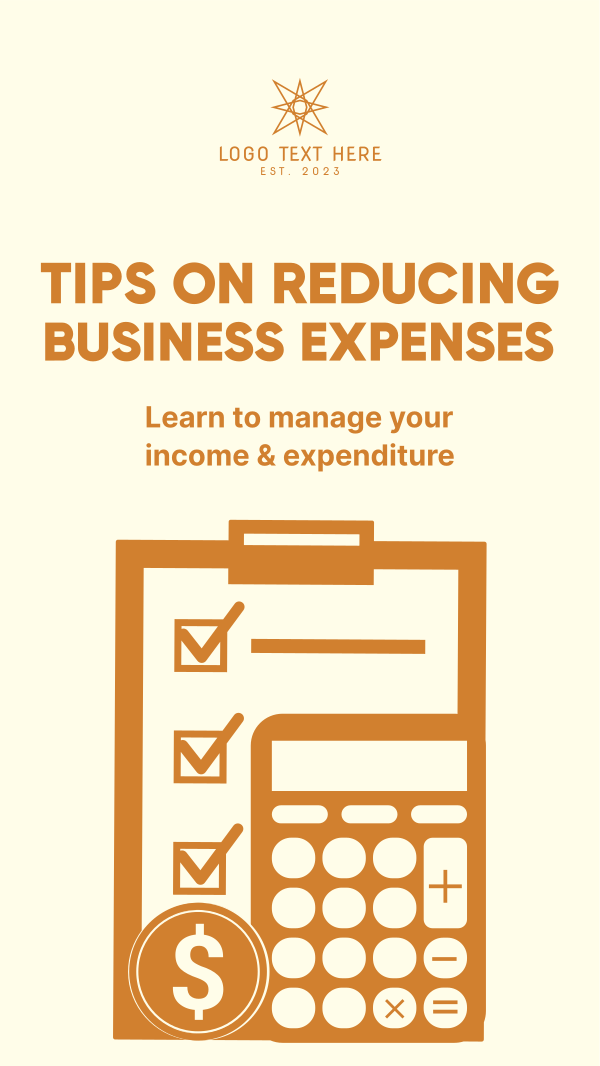 Reduce Expenses Instagram Story Design Image Preview