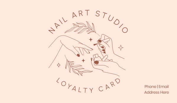 Nail Art Studio Business Card Design Image Preview