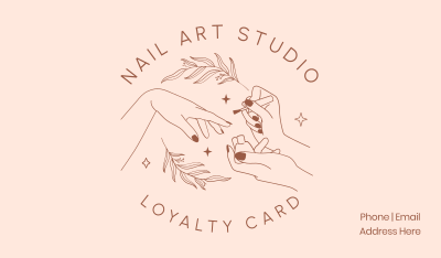 Nail Art Studio Business Card