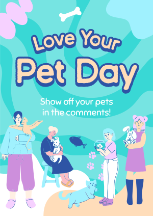 Quirky Pet Love Flyer Image Preview
