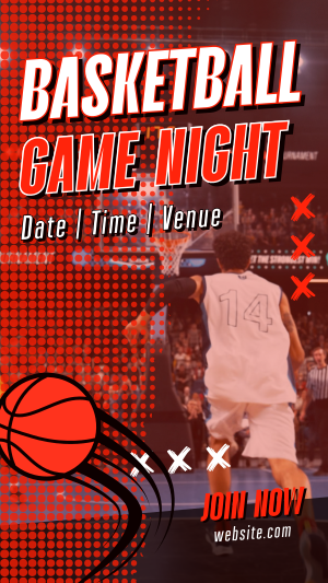 Basketball Game Night Facebook story Image Preview