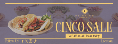 Cinco De Mayo Food Promo Facebook cover Image Preview