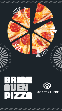 Simple Brick Oven Pizza Instagram Story Design