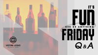 Friday Party Q&A Facebook Event Cover Design