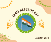 Indian Flag Republic Day Facebook post Image Preview
