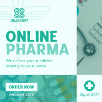 Online Pharma Business Medical Instagram Post Design