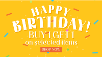 Happy Birthday Promo Facebook event cover Image Preview