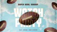 Superbowl Watch Party Animation Preview