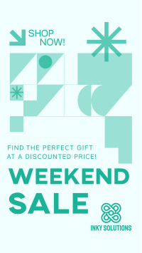 Geometric Weekend Sale TikTok video Image Preview