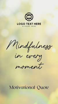 Mindfulness Quote Facebook story Image Preview