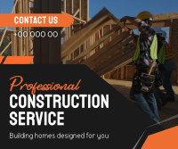 Quality Construction Work Facebook Post Design