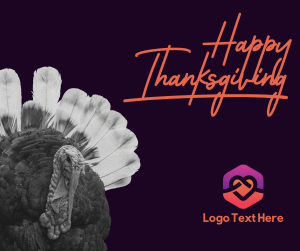 Thanksgiving Turkey Peeking Facebook post