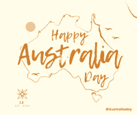 Australia Sketch Map Facebook Post Image Preview