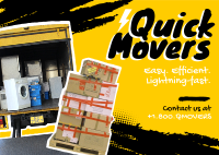 Quick Movers Postcard Image Preview