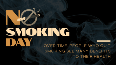 Sleek Non Smoking Day Facebook event cover Image Preview
