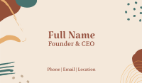 Organic Abstract Business Card Image Preview