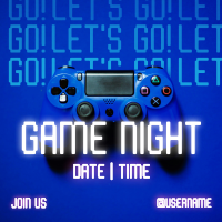 Game Night Console Instagram Post Image Preview