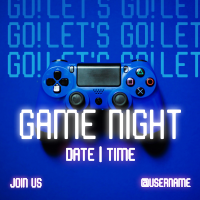 Game Night Console Instagram Post Design